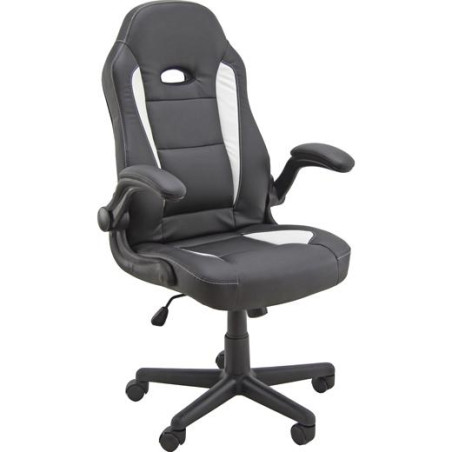(CH3/KN) UNISIT SILLÓN GAMING GIRATORIO CON REPOSABRAZOS NEGRA Y BLANCA