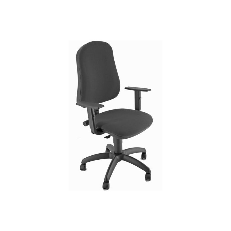 (SICP/BRF/EN) UNISIT SILLA ADMINISTRATIVA CP SIMPLE REPOSABRAZOS AJUSTABLES INCLUIDOS - NEGRA