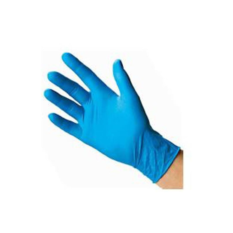 (27076) GUANTES DE NITRILO AZUL SIN POLVO TALLA XS CAJA -100-