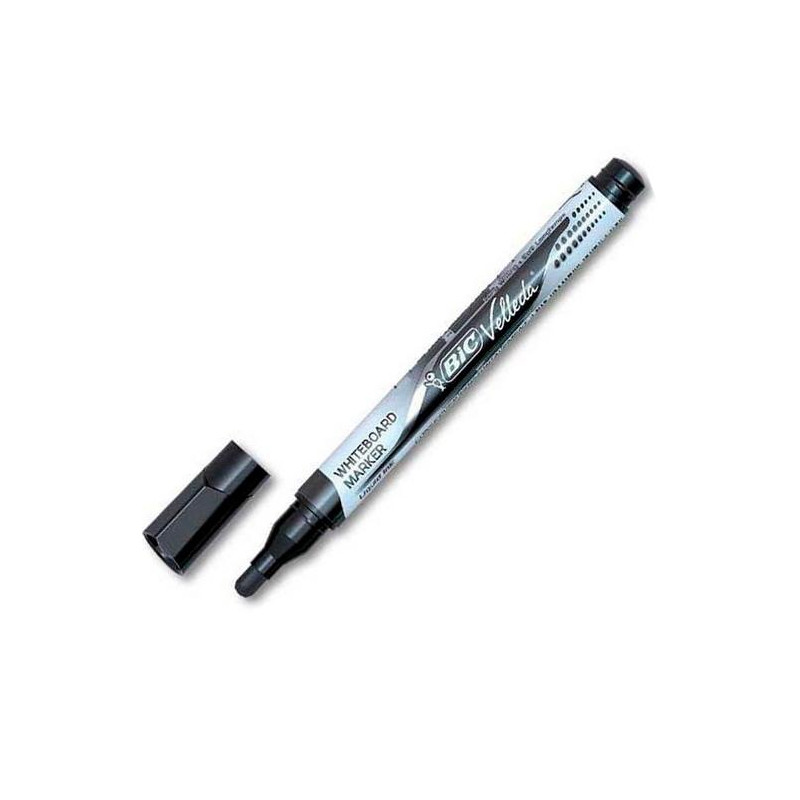 (902088) VELLEDA MARCADOR PIZARRA BLANCA POCKET PUNTA REDONDA NEGRO CAJA 12 UD