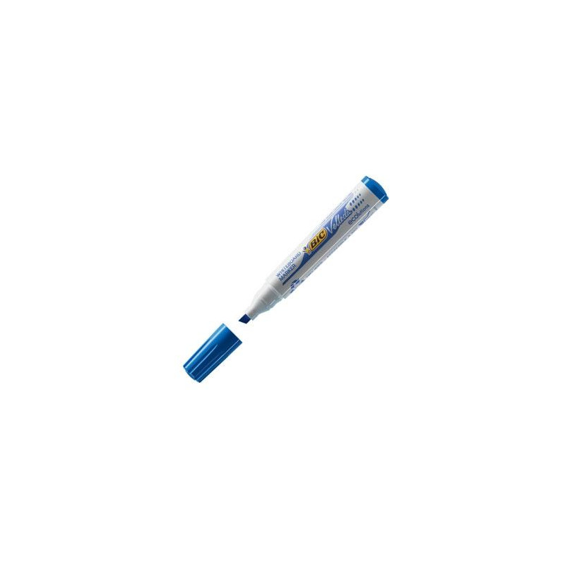 (904947) VELLEDA MARCADOR PIZARRA BLANCA ECOLUTIONS 1751 PUNTA BISELADA AZUL CAJA 12 UD