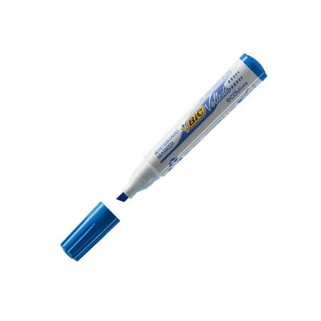 (904947) VELLEDA MARCADOR PIZARRA BLANCA ECOLUTIONS 1751 PUNTA BISELADA AZUL CAJA 12 UD