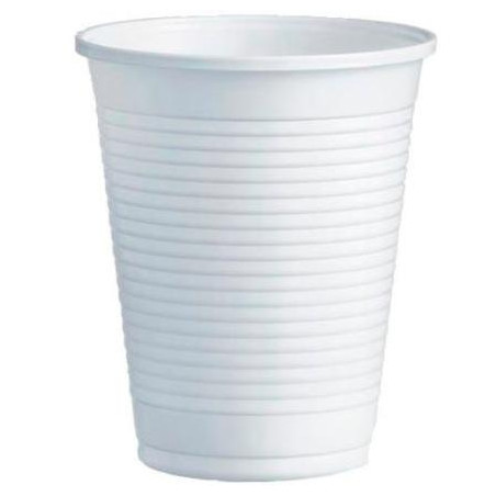 (33001) VASO DE PLÁSTICO PP 220CC BLANCO CAJA 100 UD