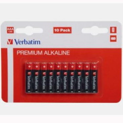 (49874) VERBATIM PILAS ALCALINAS AAA-LR03 -PACK 10U-