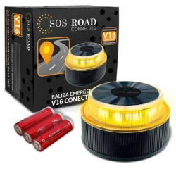 (DP-EL2022-C1) SOS ROAD DISPOSITIVO LUMINOSO V16 SEÑALIZACIÓN HOMOLOGADO CONECTADO CON GEOLOCALIZACIÓN