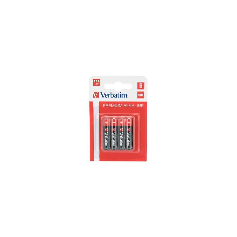 (49920) VERBATIM PILAS ALCALINAS AAA - LR03- PACK 4 UDS