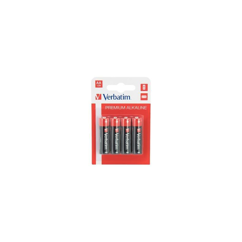 (49921) VERBATIM PILAS ALCALINAS AA - LR06 - PACK 4 UDS