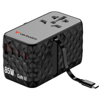 (32127) VERBATIM CARGADOR INALÁMBRICO GAN DE TELEFONO MAGNETICO DIAMON 85W