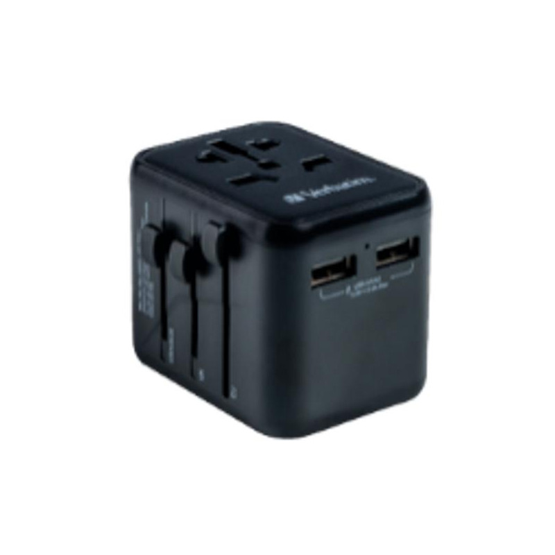 (49543) VERBATIM UTA-01 ADAPTADOR UNIVERSAL DE VIAJE CON 2 PUERTOS USB-A