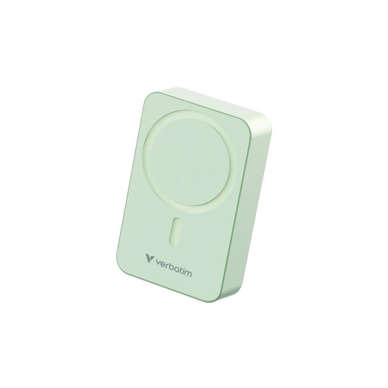 (32224) VERBATIM CARGADOR INALAMBRICO POWER BANK 20K MAH 1XUSB-C VERDE