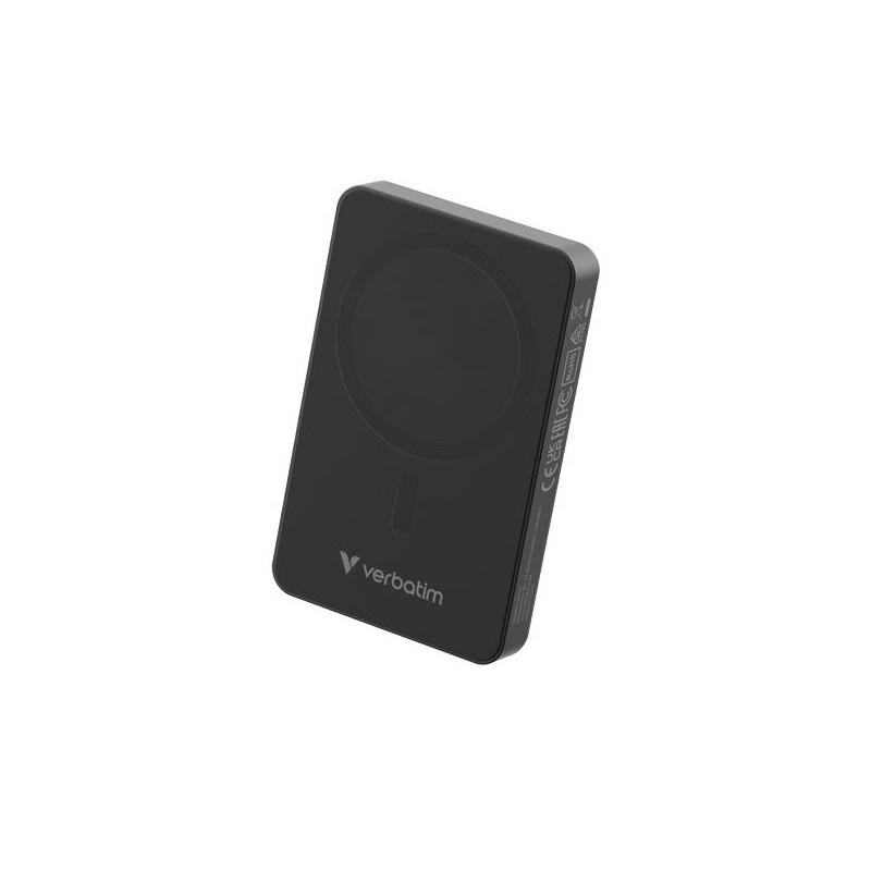 (32227) VERBATIM CARGADOR INALAMBRICO POWER BANK 10K MAH 1XUSB-C NEGRO