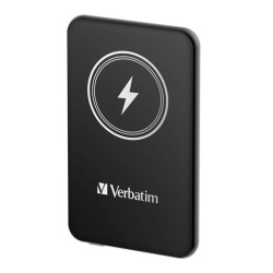 (32240) VERBATIM CARGADOR INALAMBRICO POWER BANK 5K MAH 1XUSB-C NEGRO