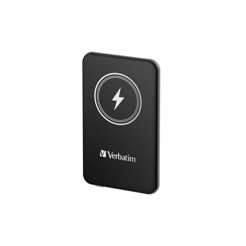 (32240) VERBATIM CARGADOR INALAMBRICO POWER BANK 5K MAH 1XUSB-C NEGRO