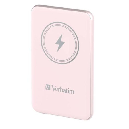 (32248) VERBATIM CARGADOR INALAMBRICO POWER BANK 10K MAH 1XUSB-C ROSA