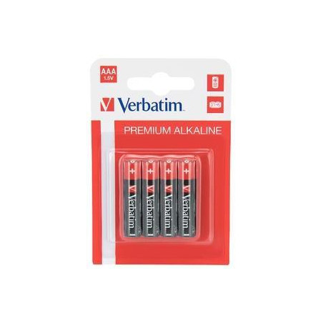 (49920) VERBATIM PILAS ALCALINAS AAA - LR03- PACK 4 UDS