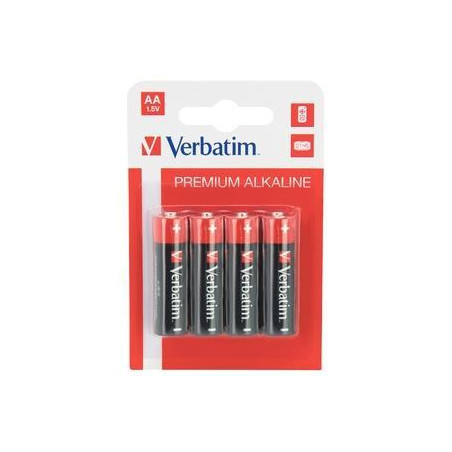 (49921) VERBATIM PILAS ALCALINAS AA - LR06 - PACK 4 UDS