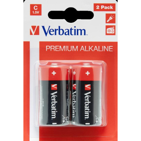 (49922) VERBATIM PILAS ALCALINAS C - LR14 - PACK 2 UDS