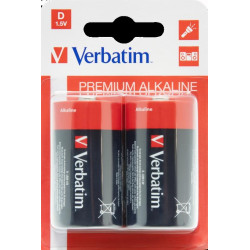 (49923) VERBATIM PILAS ALCALINAS D - LR20 - PACK 2 UDS