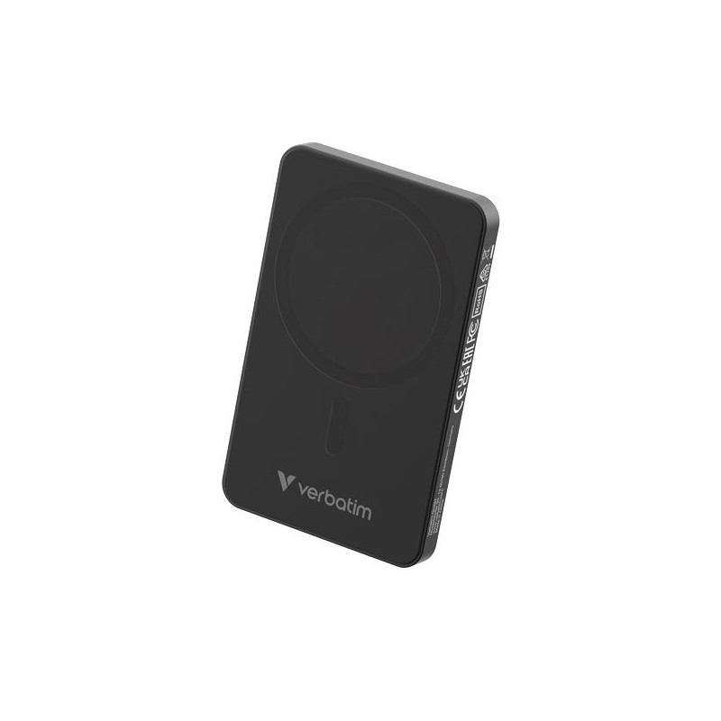 (32225) VERBATIM CARGADOR INALAMBRICO POWER BANK 5K MAH 1XUSB-C NEGRO