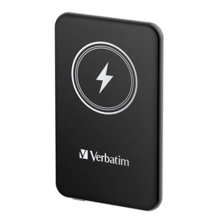 (32240) VERBATIM CARGADOR INALAMBRICO POWER BANK 5K MAH 1XUSB-C NEGRO