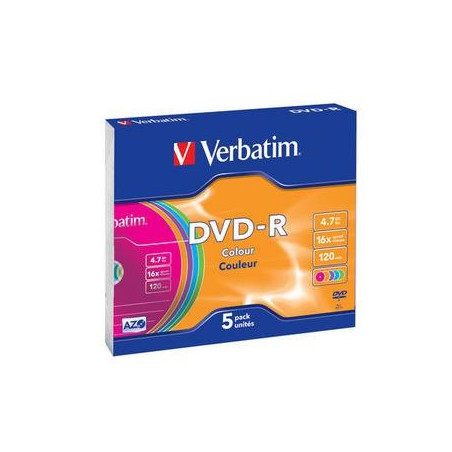 (43557) VERBATIM DVD-R COLOUR