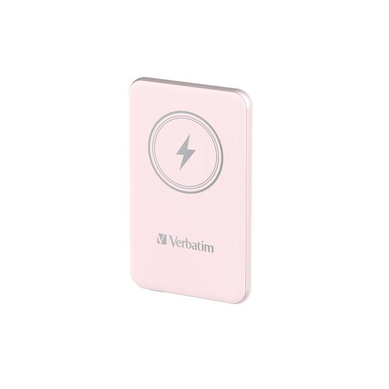 (32248) VERBATIM CARGADOR INALAMBRICO POWER BANK 10K MAH 1XUSB-C ROSA