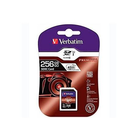(44026) VERBATIM TARJETA DE MEMORIA SDXC CARD UHS-1 256GB CLASS 10