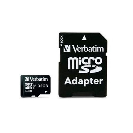 (44083) VERBATIM TARJETA MICRO SDHC 32GB CLASE 10 C/ADAPTADOR