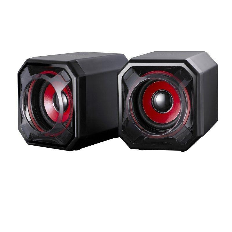 (48820) VERBATIM ALTAVOCES SUREFIRE GATOR EYE / 5W / GAMING SPEAKERS RED