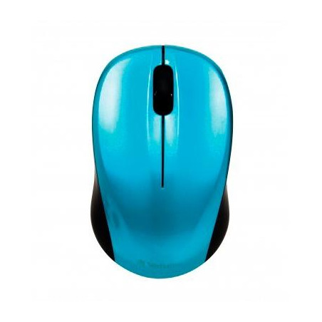 (49044) VERBATIM RATÓN GO NANO INALÁMBRICO 1600PPP COMPACTO AMBIDIESTRO AZUL TURQUESA