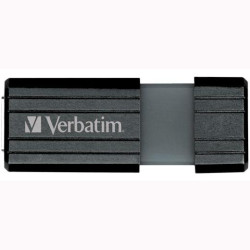 (49071) VERBATIM PENDRIVE STORE'N'GO PINSTRIPE 128GB HI-SPEED RETRÁCTIL USB 2.0 NEGRO