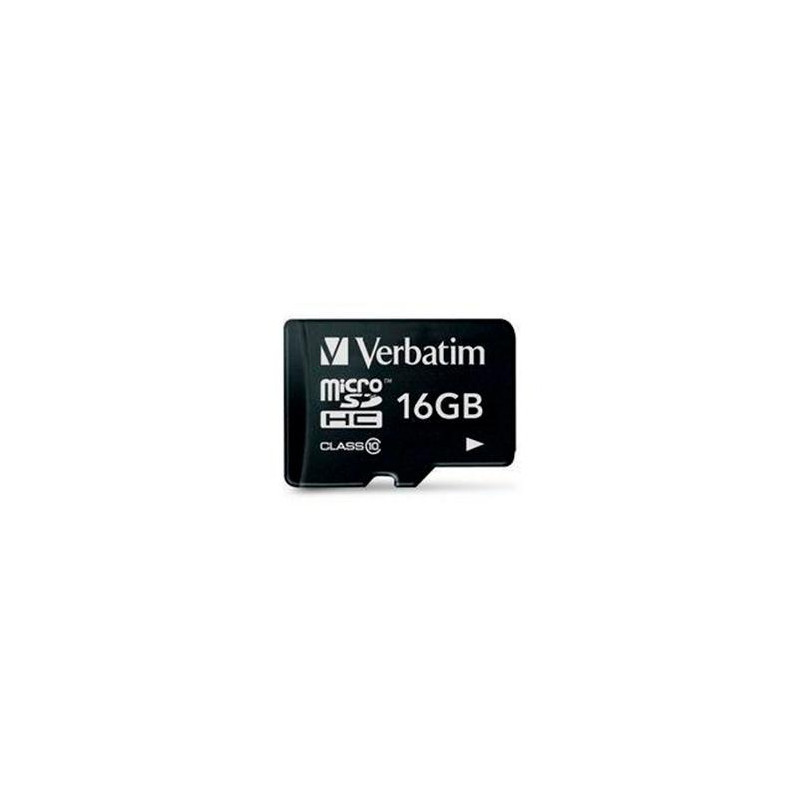 (44010) VERBATIM TARJETA MICRO SDHC 16GB CLASE 10