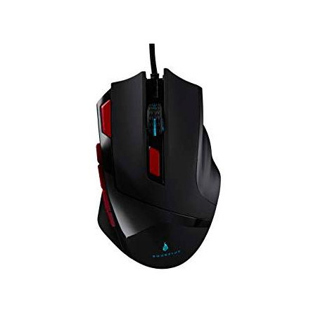 (48817) VERBATIM RATÓN GAMING SUREFIRE EAGLE CLAW CABLE USB 3200DPI DIESTROS 9 BOTONES PROGRAMABLES ILUMINACIÓN RGB LED NEGRO
