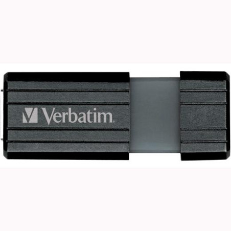 (49062) VERBATIM PENDRIVE STORE'N'GO PINSTRIPE 8GB HI-SPEED RETRÁCTIL USB 2.0 NEGRO