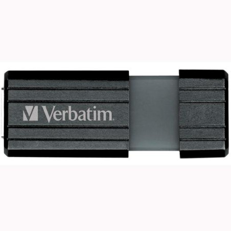 (49063) VERBATIM PENDRIVE STORE'N'GO PINSTRIPE 16GB HI-SPEED RETRÁCTIL USB 2.0 NEGRO