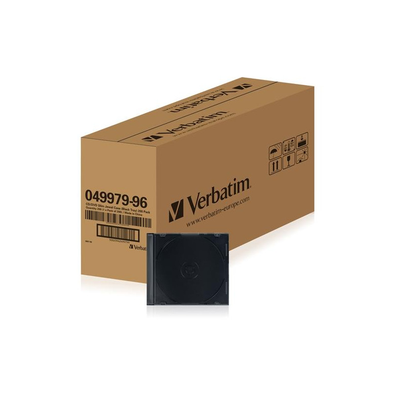 (49979) VERBATIM FUNDA DVD EXTRAFINO NEGRO CAJA 200 UD