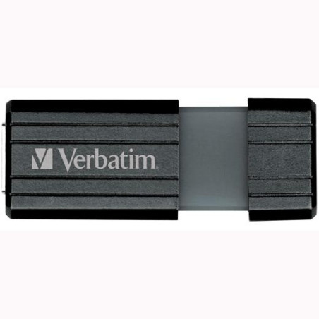 (49071) VERBATIM PENDRIVE STORE'N'GO PINSTRIPE 128GB HI-SPEED RETRÁCTIL USB 2.0 NEGRO