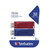 (49327) VERBATIM PENDRIVE SLIDER 32GB USB 2.0 -MULTIPACK 2U-