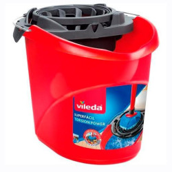 (152234) VILEDA CUBO DE FREGAR ESCURREFACIL 10L ROJO