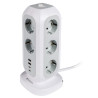 (49547) VERBATIM REGLETA DE ENCHUFES CON 11 TOMAS CON INTERRUPTOR CABLE 2 M + 2 UBS-C Y 2 USB-A BLANCO