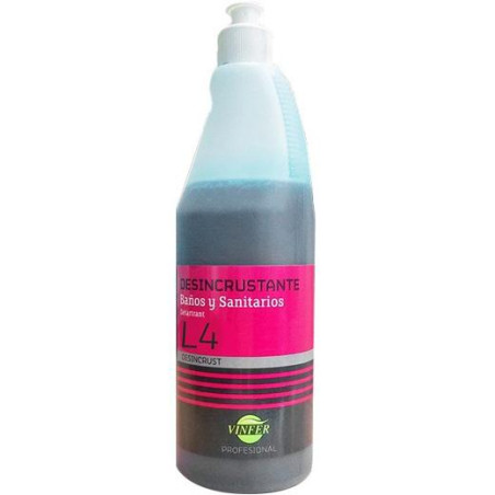 (L44175R002) VINFER LIMPIADOR MULTIUSOS L4 DESINCRUSTANTE BAÑOS Y SANITARIOS BOTELLA 750ML
