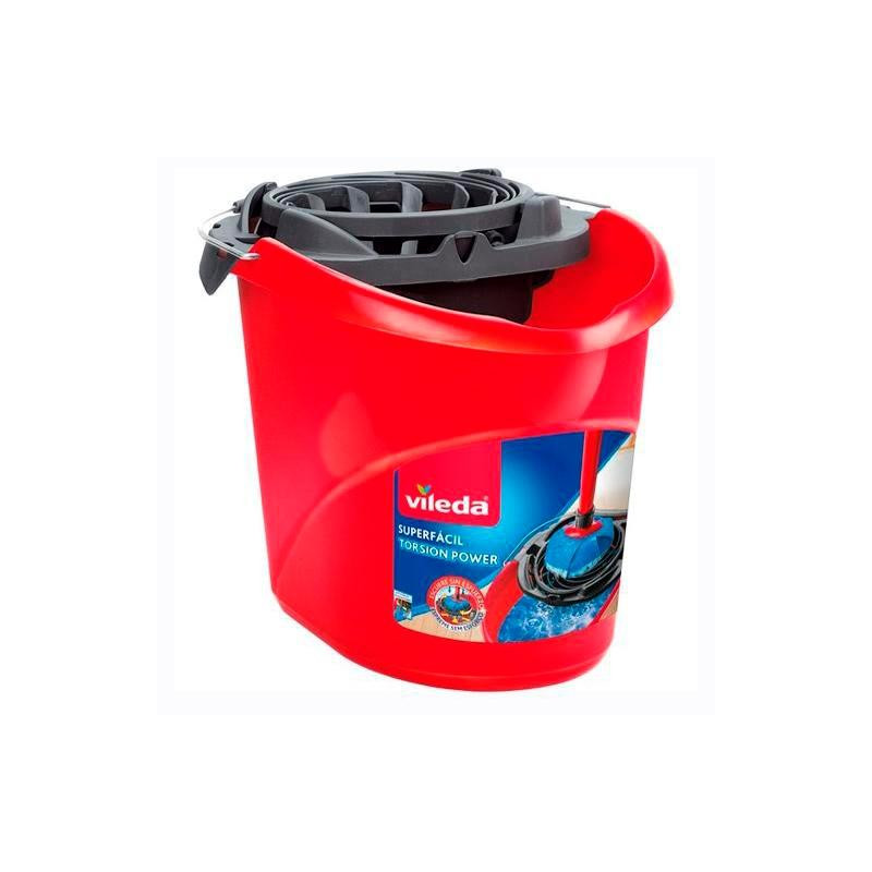 (152234) VILEDA CUBO DE FREGAR ESCURREFACIL 10L ROJO