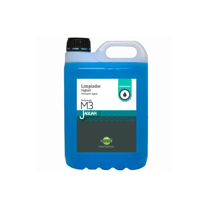 (L361G05030) VINFER LIMPIADOR MULTIUSOS LÍQUIDO JAGUAR M3 PERFUMADO CONCENTRADO AZUL GARRAFA 5L