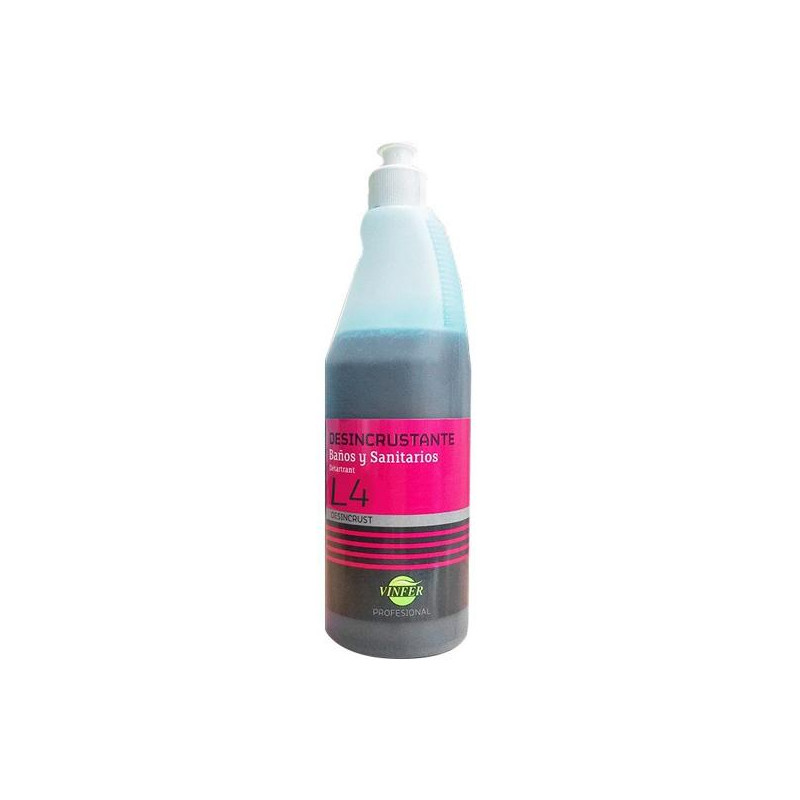 (L44175R002) VINFER LIMPIADOR MULTIUSOS L4 DESINCRUSTANTE BAÑOS Y SANITARIOS BOTELLA 750ML