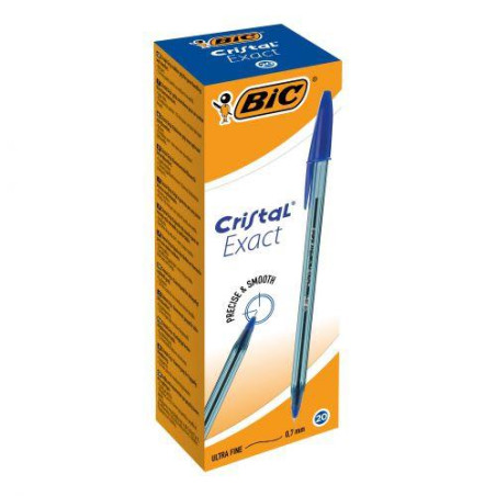 (992605) BIC BOLÍGRAFO CRISTAL EXACT ULTRA FINE AZUL CAJA 20 UD