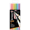 (503826) BIC ROTULADOR INTENSITY TIP FELT PENS PUNTA FINA/PINCEL C/SURTIDOS PASTEL BLÍSTER 6 UD