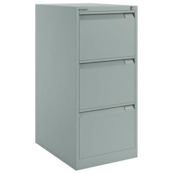 (1633A-AV7) BISLEY ARCHIVADOR METÁLICO BS1633 PREMIUM 3 CAJONES FOLIO CARPETAS COLGANTES MULTIFORMATO FONDO 62CM GRIS