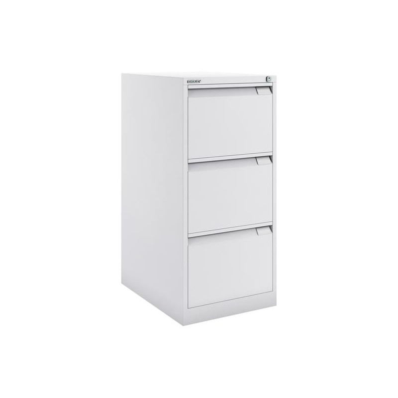 (1633A-BA5) BISLEY ARCHIVADOR METÁLICO BS1633 PREMIUM 3 CAJONES FOLIO CARPETAS COLGANTES MULTIFORMATO FONDO 62CM BLANCO