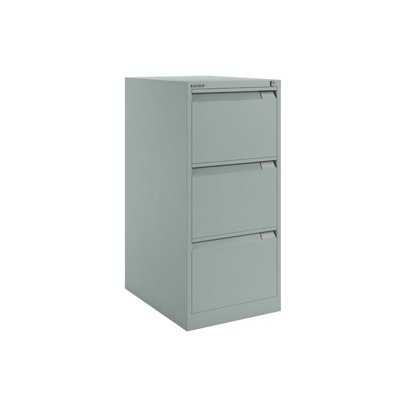 (1633A-AV7) BISLEY ARCHIVADOR METÁLICO BS1633 PREMIUM 3 CAJONES FOLIO CARPETAS COLGANTES MULTIFORMATO FONDO 62CM GRIS
