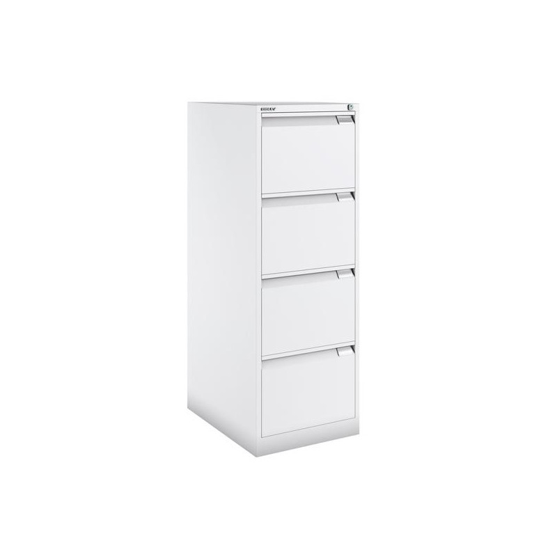 (1643A-BA5) BISLEY ARCHIVADOR METÁLICO BS1643 PREMIUM 4 CAJONES FOLIO CARPETAS COLGANTES MULTIFORMATO FONDO 62CM BLANCO